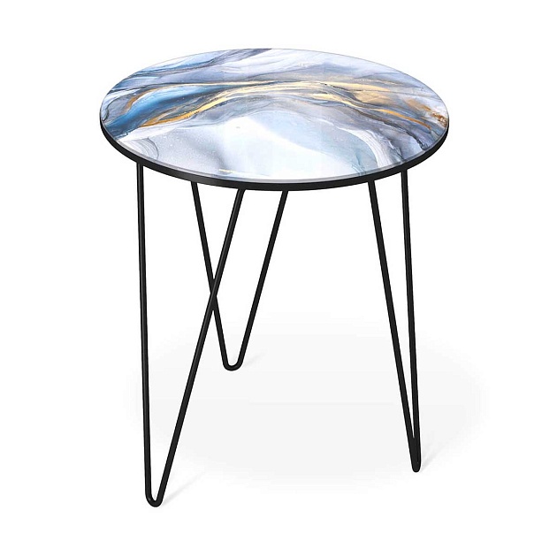 Журнальный стол Sheffilton SHT-CT27 млечный путь/черный муар 4007482115 Фото № 1