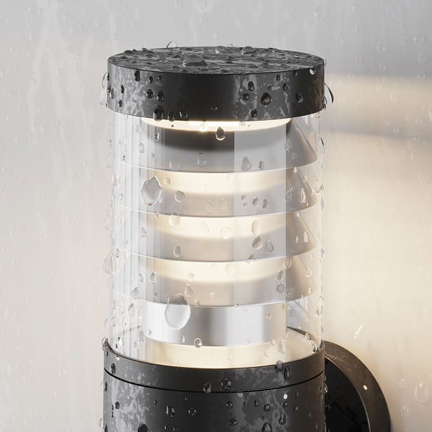 Уличный настенный светодиодный светильник Maytoni Spir O439WL-L12GF3K изображение 5 Уличный настенный светодиодный светильник Maytoni Spir O439WL-L12GF3K Фото № 5