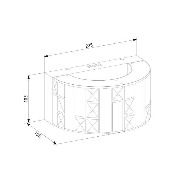 Настенный светодиодный светильник Bogates Cliff 473/1 Фото № 2
