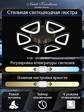 Потолочная светодиодная люстра Natali Kovaltseva Innovation Style 83045 Black 1