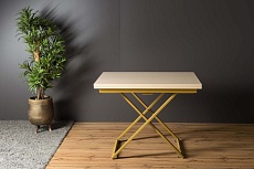 Стол-трансформер Levmar Compact D31/S90 (выбеленный дуб/золото) 4406069001 2