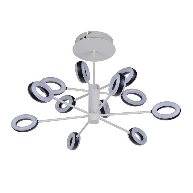 Подвесная светодиодная люстра Gerhort G61314/12WT BK Фото № 1