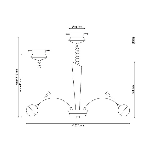 Подвесная люстра Lucia Tucci Natura 155.8 Фото № 2