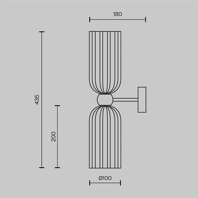 Настенный светильник Maytoni Antic MOD302WL-02CG изображение 2 Настенный светильник Maytoni Antic MOD302WL-02CG Фото № 2