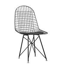 Кухонный стул Stool Group Eiffel черный с черной подушкой AFR-18B-P1 BL/BL