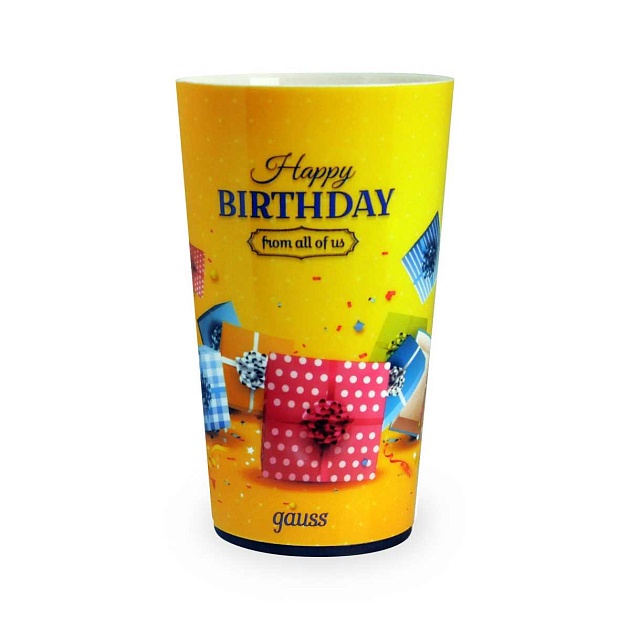 Светодиодный стакан Gauss LCUP Birthday LC002 изображение 1 Светодиодный стакан Gauss LCUP Birthday LC002 Фото № 1
