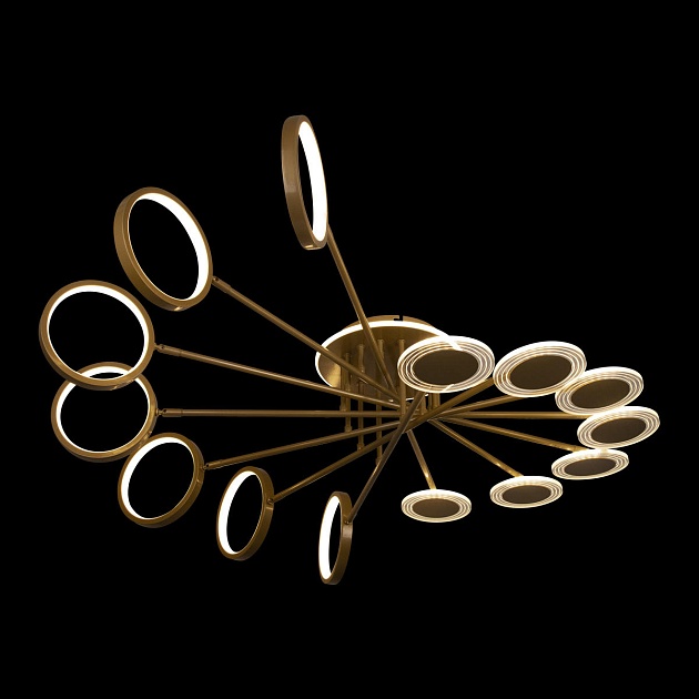 Потолочная светодиодная люстра Loft IT Megan 10164L Gold изображение 3 Потолочная светодиодная люстра Loft IT Megan 10164L Gold Фото № 3