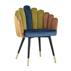 Кресло Stool Group Камелия сине-зеленый DC-99011 HLR-63-52-43