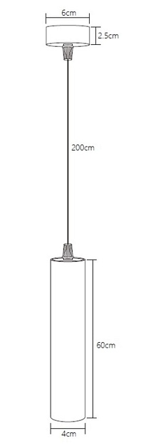 Подвесной светодиодный светильник Fiberli Tube460WN 12110204 изображение 2 Подвесной светодиодный светильник Fiberli Tube460WN 12110204 Фото № 2