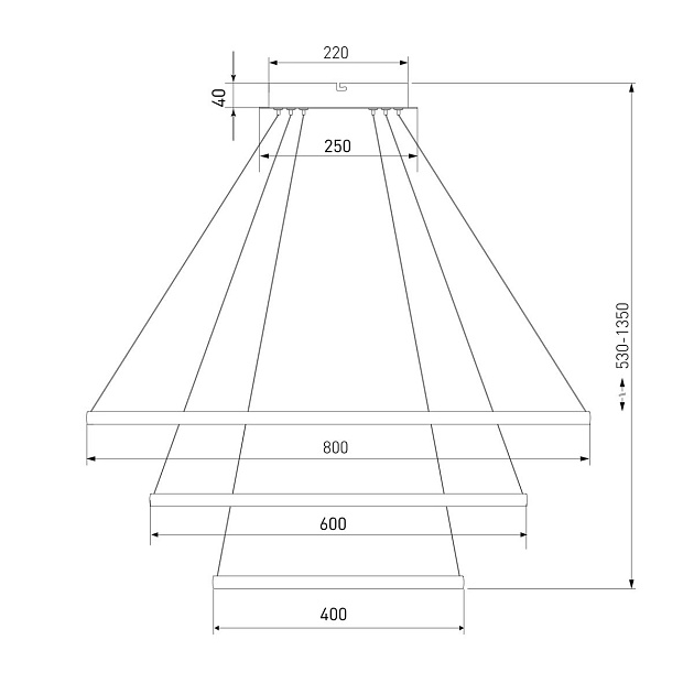 Подвесной светодиодный светильник Eurosvet Collars 90264/3 белый изображение 3 Подвесной светодиодный светильник Eurosvet Collars 90264/3 белый Фото № 3