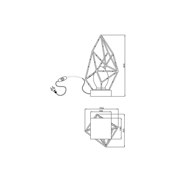 Настольная лампа Lucia Tucci Naomi T4750.1 Gold Фото № 2