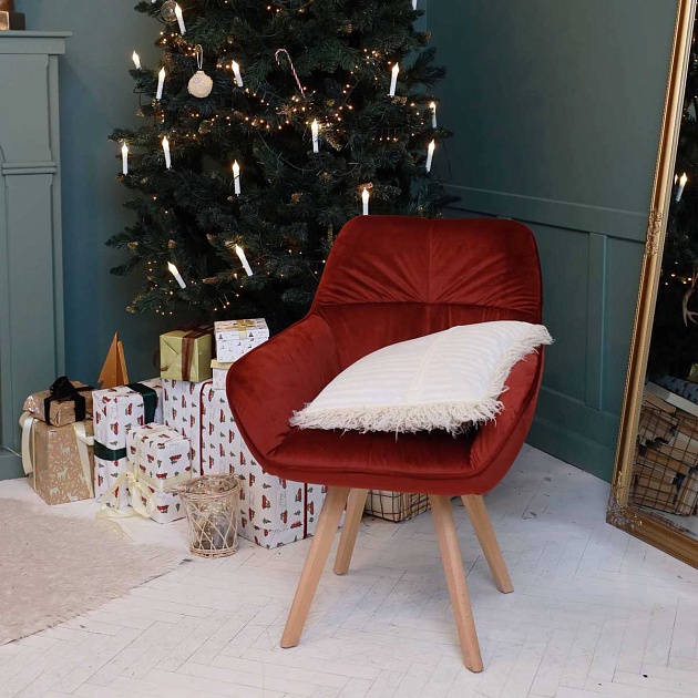 Кресло AksHome Soft красный, велюр 64742 Фото № 8