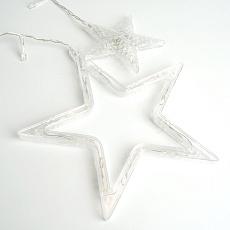 Светодиодная гирлянда Feron Бахрома Звезды 230V 2700K теплый белый статичная CL29 48613 3