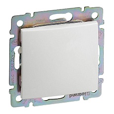 Переключатель одноклавишный проходной Legrand Valena 10A 250V белый 694262