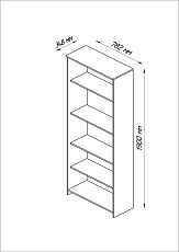 Стеллаж Шведский Стандарт Сириус 78х190 2.02.07.120.3 2