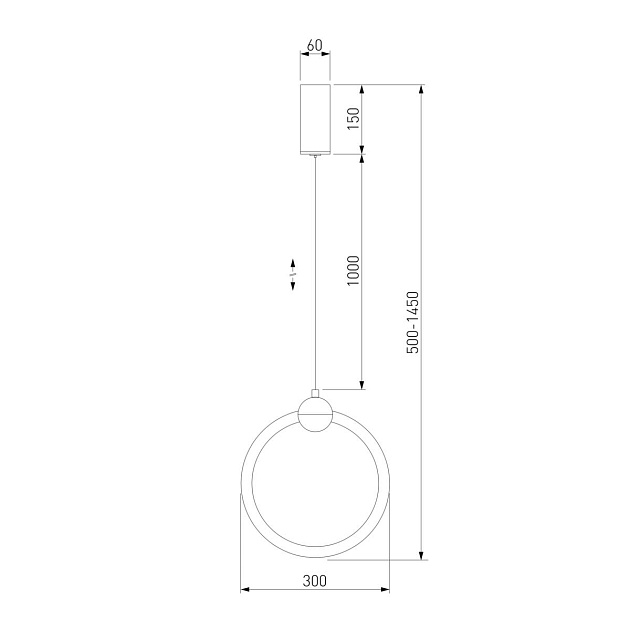 Подвесной светодиодный светильник Eurosvet Rim 90166/1 черный изображение 2 Подвесной светодиодный светильник Eurosvet Rim 90166/1 черный Фото № 2
