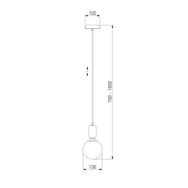Подвесной светильник Eurosvet 50158/1 белый Фото № 2