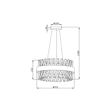 Подвесная люстра Vele Luce Calabria VL3073P21 5