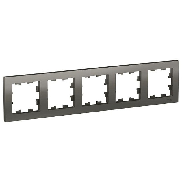 Рамка 5-постовая Systeme Electric AtlasDesign сталь ATN000905 Фото № 1