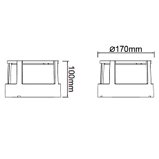 Уличный настенный светодиодный светильник Mantra Creek 8859 1