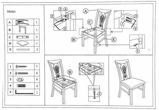 Кухонный стул Woodville Arfa 1588 изображение 2 Кухонный стул Woodville Arfa 1588 Фото № 2