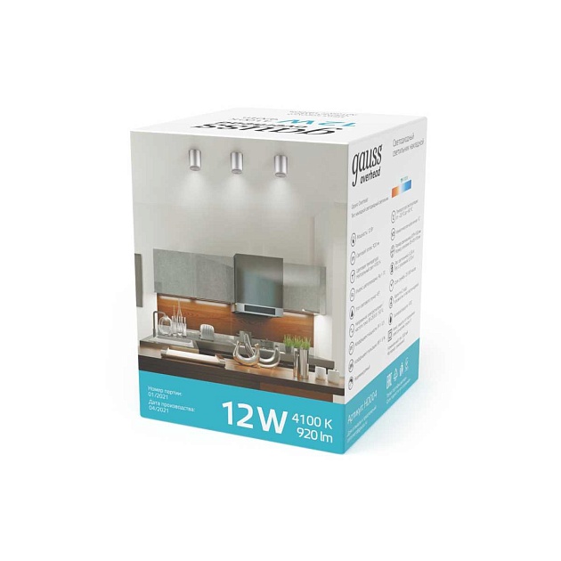 Потолочный светодиодный светильник Gauss Overhead HD004 изображение 7 Потолочный светодиодный светильник Gauss Overhead HD004 Фото № 7