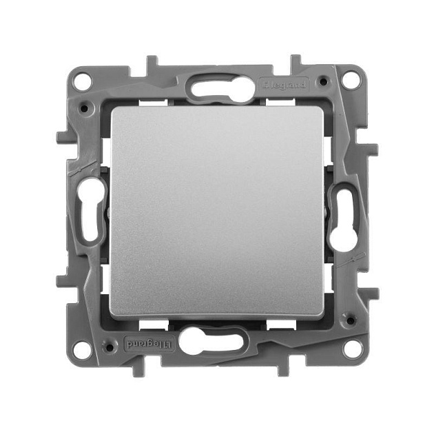 Переключатель одноклавишный Legrand Etika 10A 250V алюминий 672405 Фото № 1