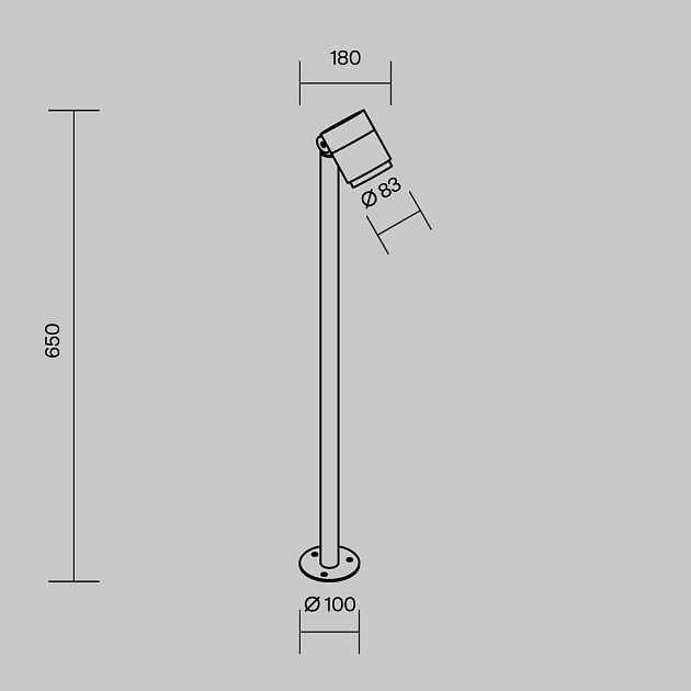 Ландшафтный светильник Maytoni Outdoor O497FL-L12B3K1 изображение 8 Ландшафтный светильник Maytoni Outdoor O497FL-L12B3K1 Фото № 8