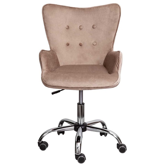 Поворотное кресло AksHome Bella бежевый, велюр 73319 Фото № 8