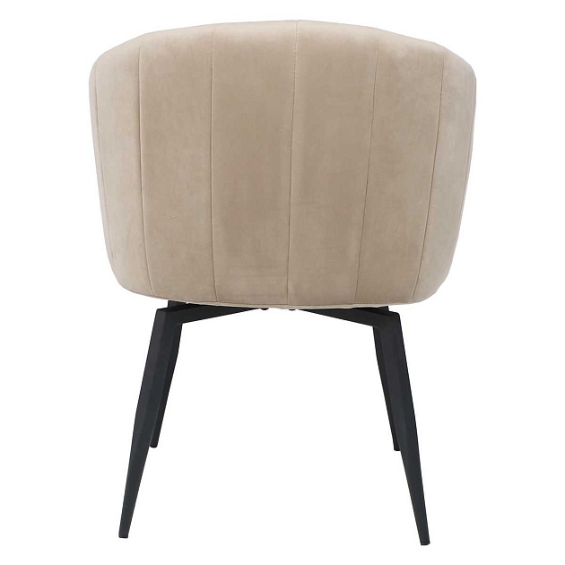 Поворотное кресло AksHome Melon бежевый велюр/черный 102945 Фото № 11