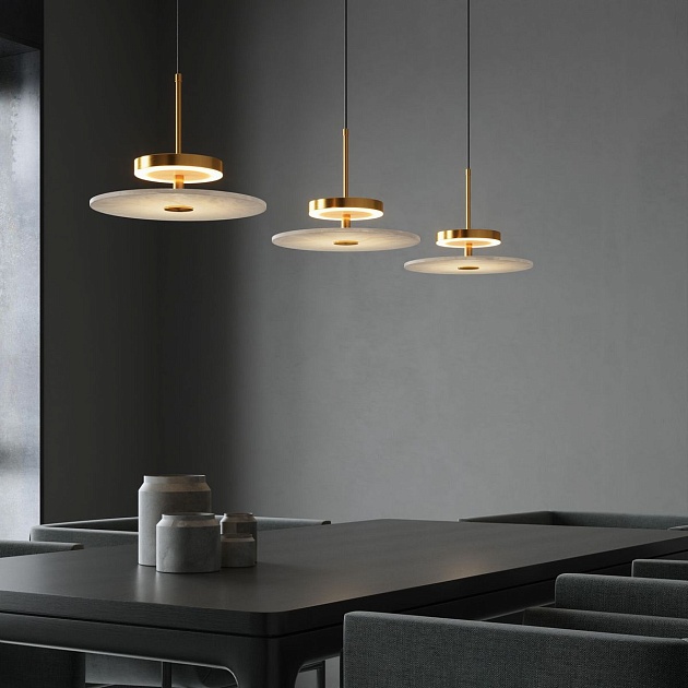 Подвесной светодиодный светильник Eurosvet Thasos 40342 LED латунь Фото № 5