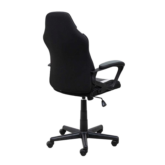 Игровое кресло AksHome Flaviy черный/серый/белый, ткань 86381 Фото № 11