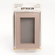 Рамка 2-модульная Stekker Катрин шампань GFR00-7012-02 39567 2