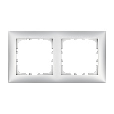 Рамка LK Studio 2-постовая (серебристый металлик) LK60 864203-1