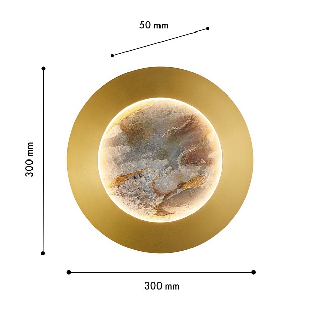 Настенный светодиодный светильник Favourite Lago 4597-1W изображение 2 Настенный светодиодный светильник Favourite Lago 4597-1W Фото № 2