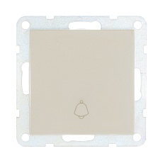 Выключатель-кнопка LK Studio 1-кл.(схема 1Т) 16 A, 250 B (бежевый) LK60 860501-1