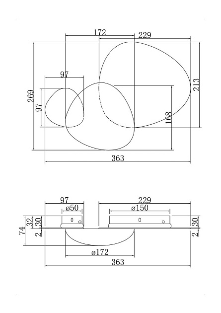 Настенный светодиодный светильник Maytoni Jack-stone MOD314WL-L8G3K изображение 3 Настенный светодиодный светильник Maytoni Jack-stone MOD314WL-L8G3K Фото № 3