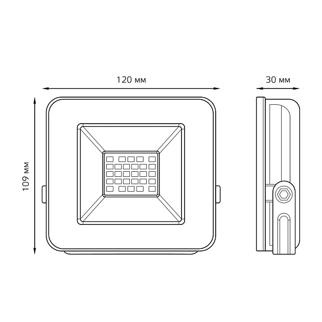 Прожектор светодиодный Gauss 20W 613100320 Фото № 9