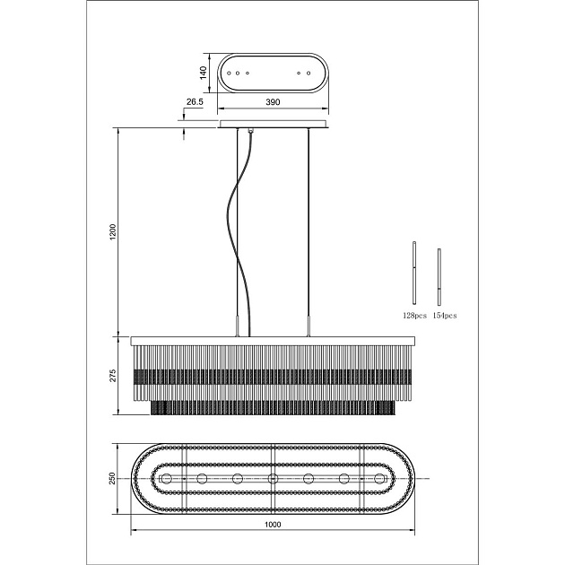Подвесной светильник Divinare Brillante 6813/17 SP-7 Фото № 2