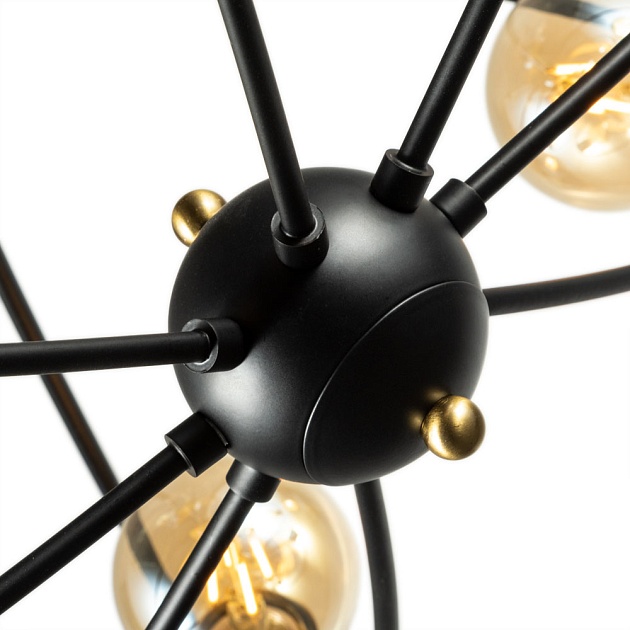 Потолочная люстра Arte Lamp Glasgow A1963PL-8BK изображение 3 Потолочная люстра Arte Lamp Glasgow A1963PL-8BK Фото № 3