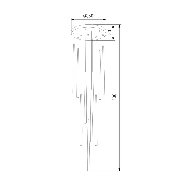 Подвесная люстра TK Lighting 10114 Piano Фото № 2