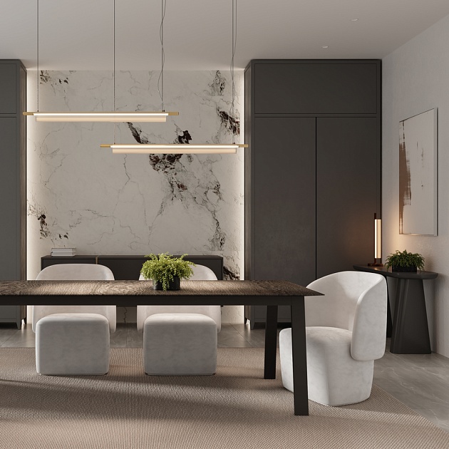 Подвесной светодиодный светильник Maytoni Loom MOD258PL-L20BS3K Фото № 2