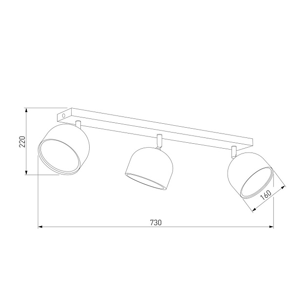 Спот TK Lighting 3426 Altea Black Gold Фото № 2