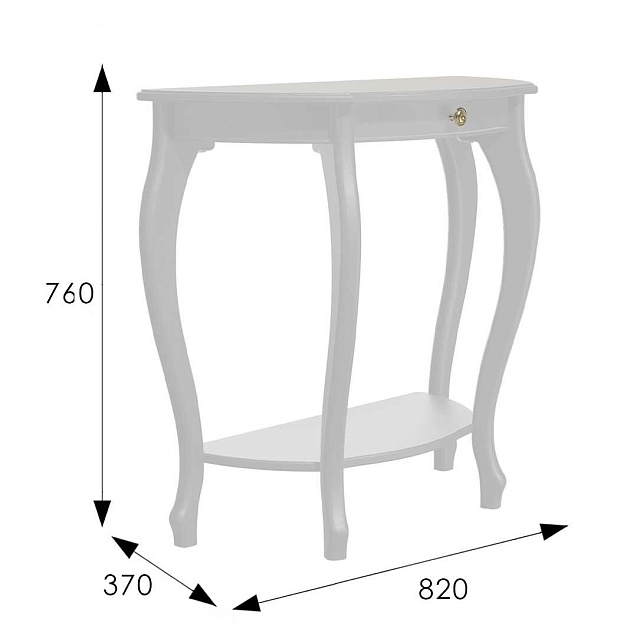 Консоль Мебелик Элегант Л 008527 изображение 3 Консоль Мебелик Элегант Л 008527 Фото № 3