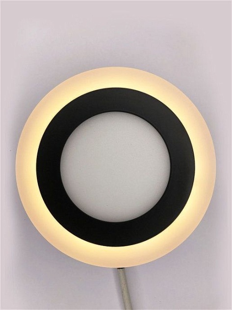 Настенно-потолочный светодиодный светильник Elvan NLS-500R-6/3-WW/NH-Bk Фото № 8