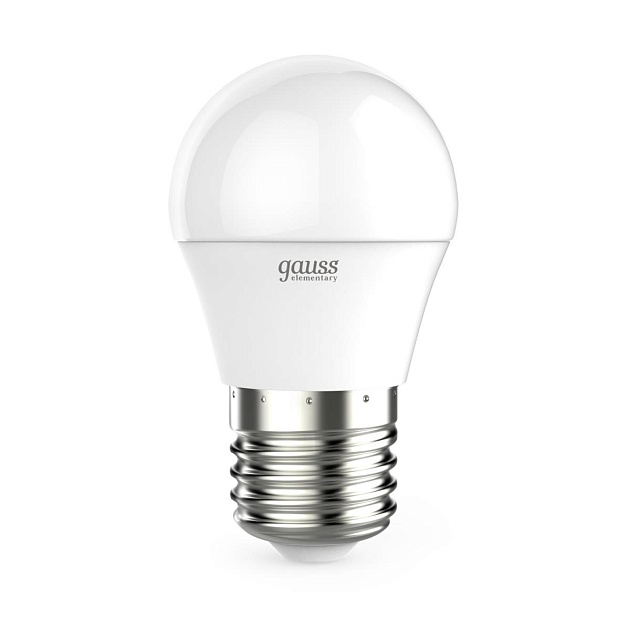 Лампа светодиодная Gauss E27 6W 3000K матовая 53216 Фото № 1