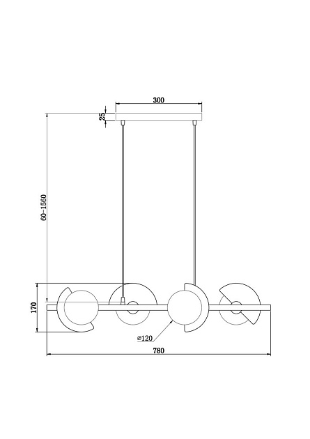 Подвесная люстра Freya Sepia FR5391PL-04CFL изображение 2 Подвесная люстра Freya Sepia FR5391PL-04CFL Фото № 2