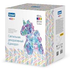 Светильник декоративный Единорог с USB проводом 60 светодиодов RGB свет Uniel ULD-R503 USB/RGB UNICORN UL-00011053 2