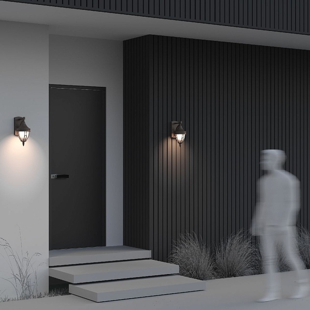 Уличный настенный светильник Maytoni Novara O027WL-01B Фото № 10