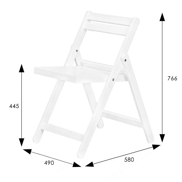 Складной стул Мебелик Массив 008438 изображение 3 Складной стул Мебелик Массив 008438 Фото № 3